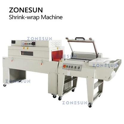 ZONESUN ZS-SPL3 Automatic L-Bar Sealer Shrink Wrap Machine with Shrink Tunnel for Carton & Product Packaging
