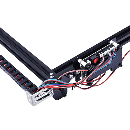 Black CNC 6550 2-Axis NEW CNC Engraving Machine Work Area 65*50cm 20w Laser Engraver With Emergency Stop For Cut Wood MDF