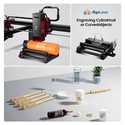 AlgoLaser DIY KIT MK2 10W Laser Engraver with Air Assist Nozzle High Accuracy Laser Engraving Cutting Machine for DIY Wood Logo