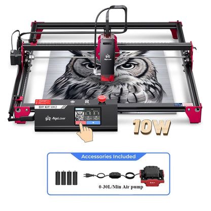 Algolaser 40*43cm CNC Router Laser Cutter Engraver 3.5” Touch Scree Table Lase Cut Engraving Machine DIY Tools For Metal Wood