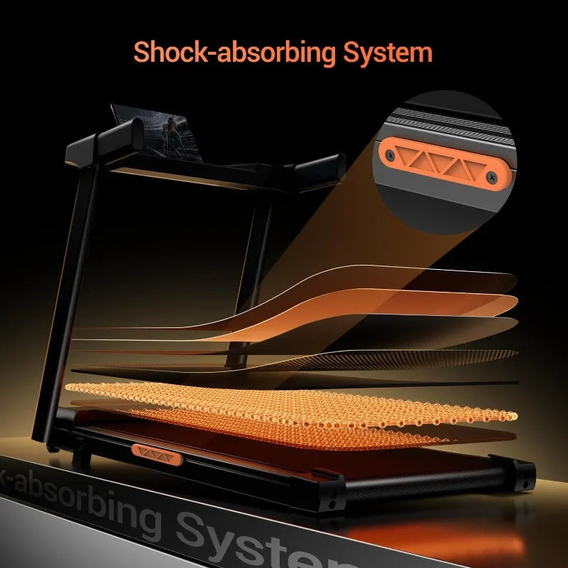 12% Incline Treadmill with Handle, 3-in-1 Portable Treadmills for Home, Foldable Treadmills with 300 Lbs Weight Capacity