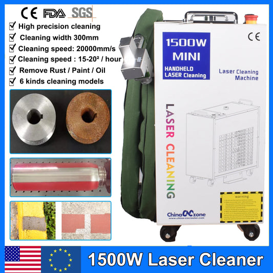1500W 2000W 3000W Laser Cleaning Machine Rust Removal Cleaning Oil Paint for Metal Cleaning Width 300MM Laser Cleaner