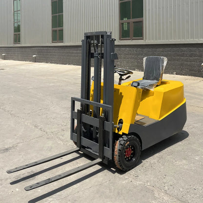 Cheap China narrow mini electric forklift 60V 0.5 ton 1 ton 1.5 ton 2 ton 5 ton pallet warehouse three wheel electric forklift p