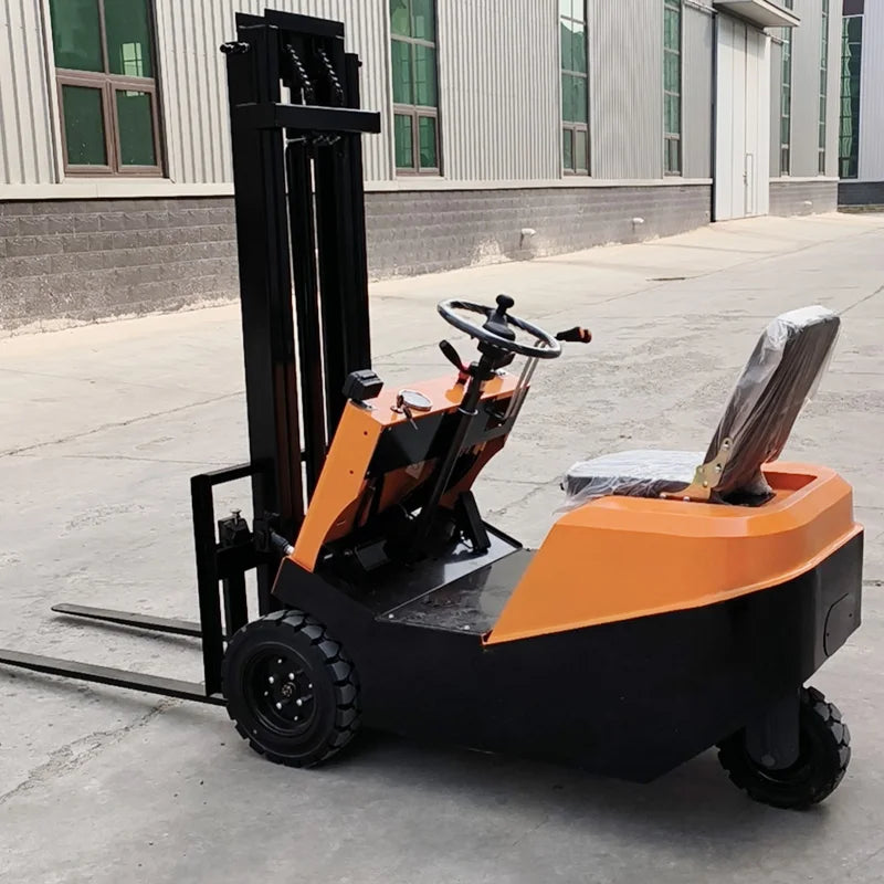 Cheap China narrow mini electric forklift 60V 0.5 ton 1 ton 1.5 ton 2 ton 5 ton pallet warehouse three wheel electric forklift p