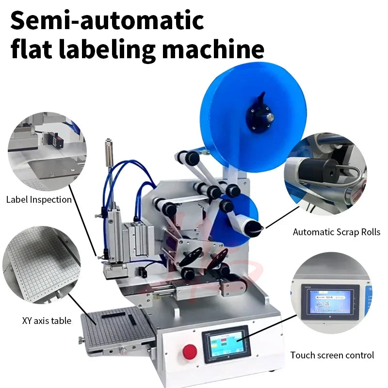 Labeling Machine Printable Anti-counterfeiting Tag Sticker Transparent Labeler Semi-automatic Self-adhesive Tools for Packaging
