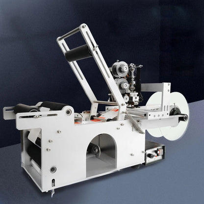 Semi Automatic LT-50D Labeling Machine Round Bottle 130mm Width Electric Plastic Bottle Label Sticker Small Production 100W