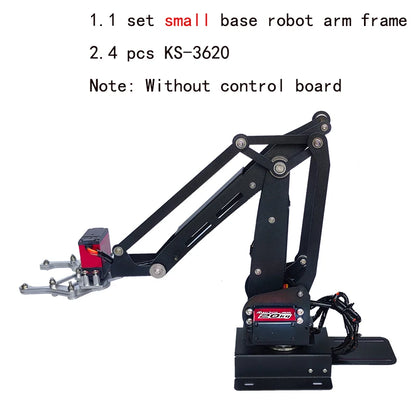 4 DOF Robot Arm with Metal Rotating Big/Small Base For Arduino ESP32 Robot DIY Kit Manipulator Claw Programmable Robot Projects