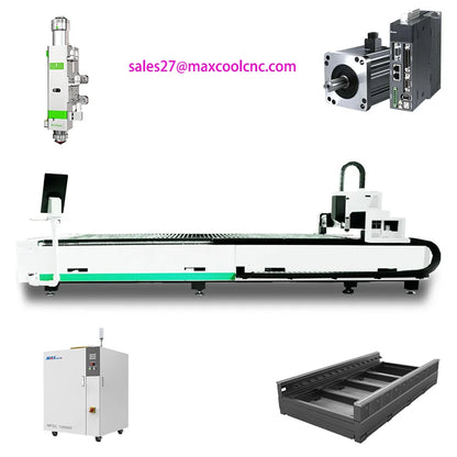MAXCOOL 2000W 3000W 6000W Laser Cutting Machine 1500W Fiber Laser Cutter Metal Cutting Machine for Steel Aluminum Iron