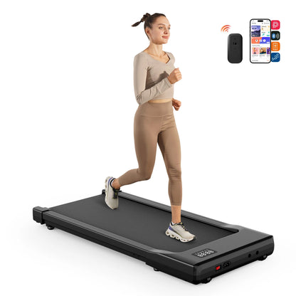Walking Pad Under Desk Treadmill 2 in 1 Portable Treadmill with Remote Control LED Display 2.5HP Walkingpad for Home&Office