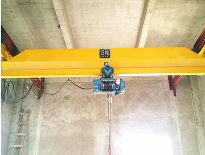 SZMC High Quality Electric Hoist Single Girder Suspending Overhead Crane 5 Ton