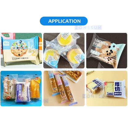 ZONESUN ZS-WMC250L Horizontal Flow Wrapper Flow Wrapping Machine Automated Packaging Line