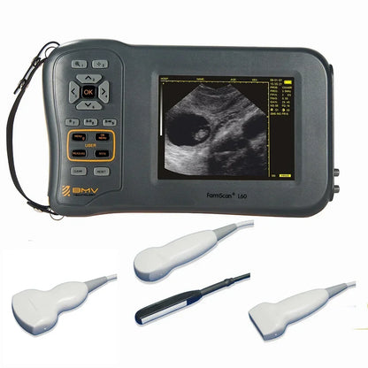 5.8 Inch Farm Portable Ultrasound Scanner Machine Sheep Pig Cow Equine  Veterinary Equipment Farmscan L60 USG Ecografo