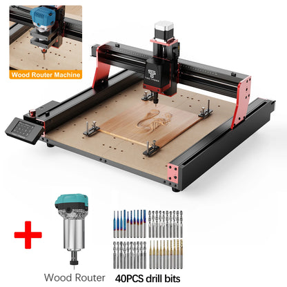 Twotrees TTC450 PRO 3-Axis/4-Axis CNC Router Milling Cutting Machine GRBL Laser Engraver For Wood Acrylic PCB PVC MDF Metal