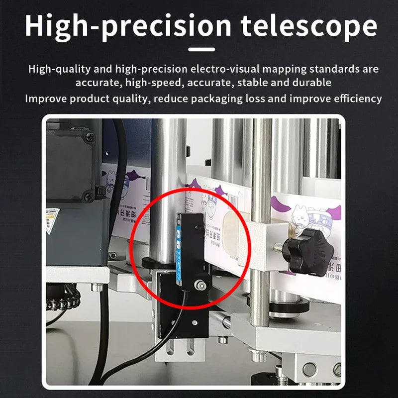 LY Round Plastic Bottle Labeling Sticker Machine Full-Automatic Touch Screen Optional Code Printer Function 220V 110V