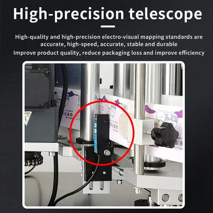 LY Round Plastic Bottle Labeling Sticker Machine Full-Automatic Touch Screen Optional Code Printer Function 220V 110V