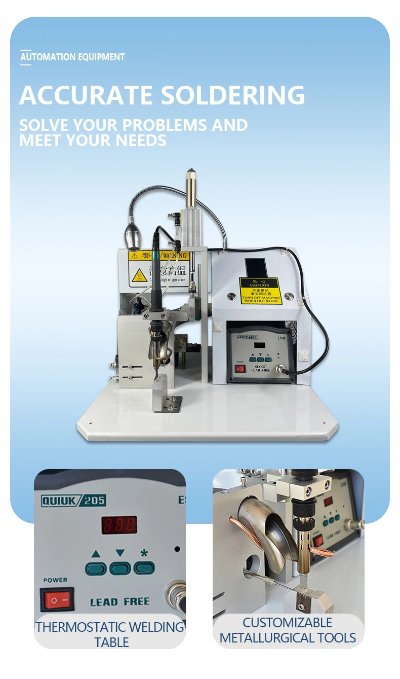 USB Data Cable Making Charging Solder AC DC Cable Welding Robot Soldering Machine Semi Automatic Wire Soldering Stations