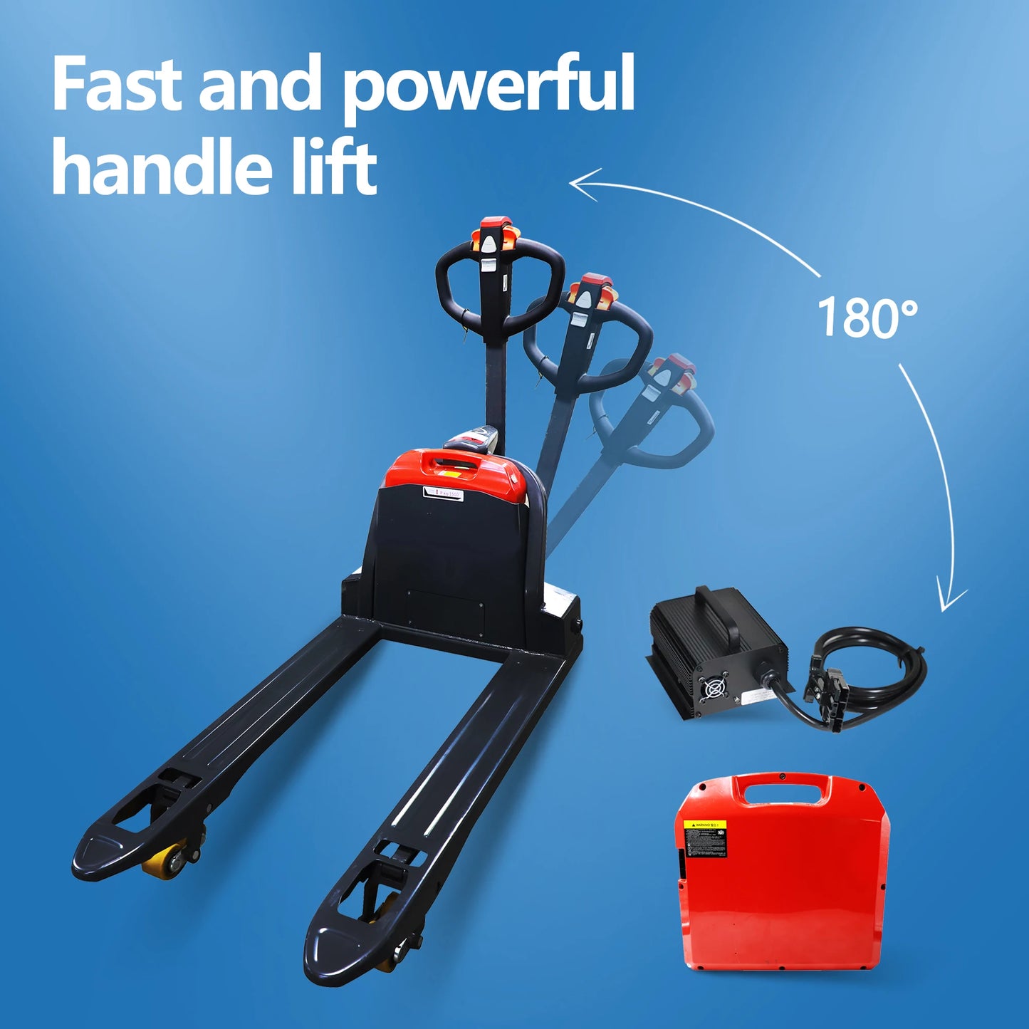 3300 lbs 4400 lbs Capacity Full Electric Pallet Jack Truck Lithium Battery Trucks Fully Powered Handling Jacks 48" x 27" Forks
