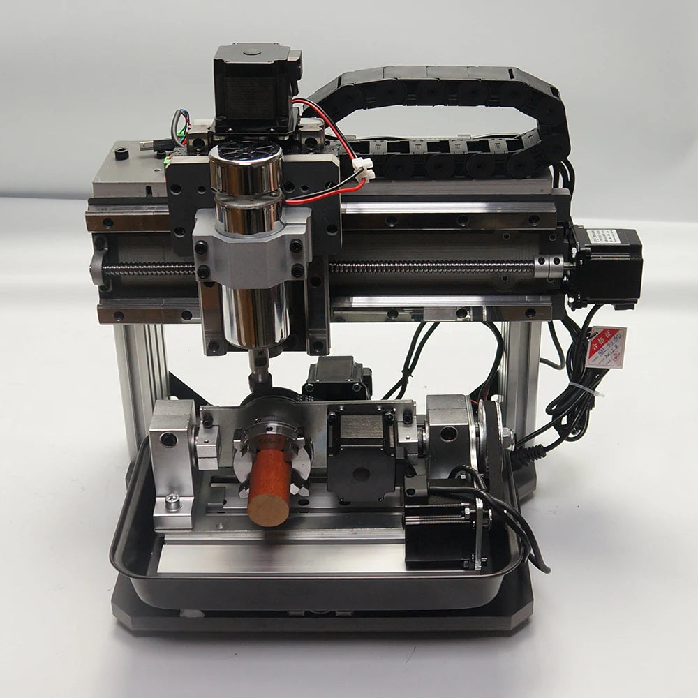 LY Mini DIY CNC Router 3020 Square Line Rail 500W ER11 Spindle 3 /4 /5 Axis PCB Wood Milling Metal Engraving Machine USB Port