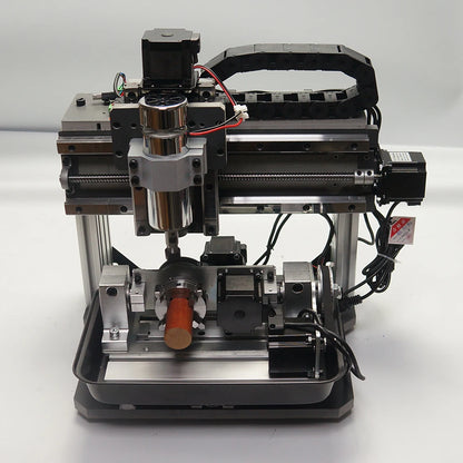 LY Mini DIY CNC Router 3020 Square Line Rail 500W ER11 Spindle 3 /4 /5 Axis PCB Wood Milling Metal Engraving Machine USB Port