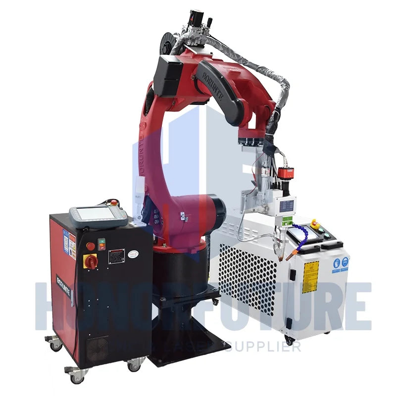 Automatic Robot Arm Welding Machine Six AIXS Robotic Arm Welder Fiber Laser Welding Machine