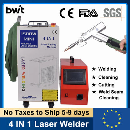 2000W BWT Fiber Laser Welding Machine 1500W Handheld 4 in 1 Welding Cleaning Cutting Soldering Machine Laser Welder for Metal