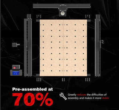 Twotrees TTC450 CNC Router Milling Cutting Machine GRBLLaser Engraver For Acrylic PCB PVC Metal Aluminum 500W Spindle Motor