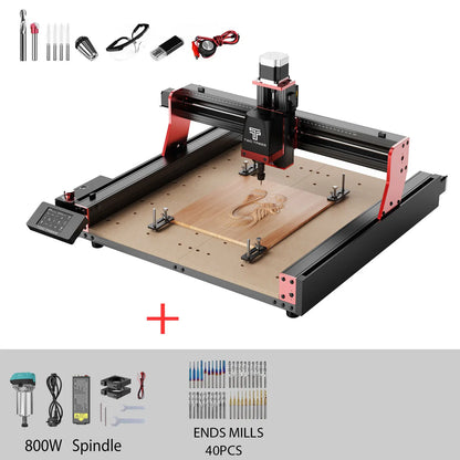 TWOTREES TTC450 Pro CNC Machine 4Axis Metal Cutting Machine For CNC Router Machine And Laser Engraving Cutting Wood GRBL Control