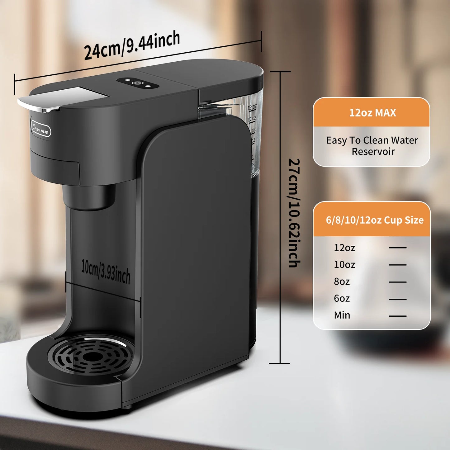 Commercial capsule coffee machine, Portable mini espresso machine, Desktop mini coffee maker, Energy-saving mode, Silent office