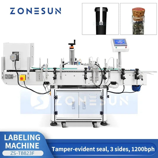 Zonesun Tamper Evident Labeling Machine Tamper Proof Seal Label for Tubes Label Applicator ZS-TB823F
