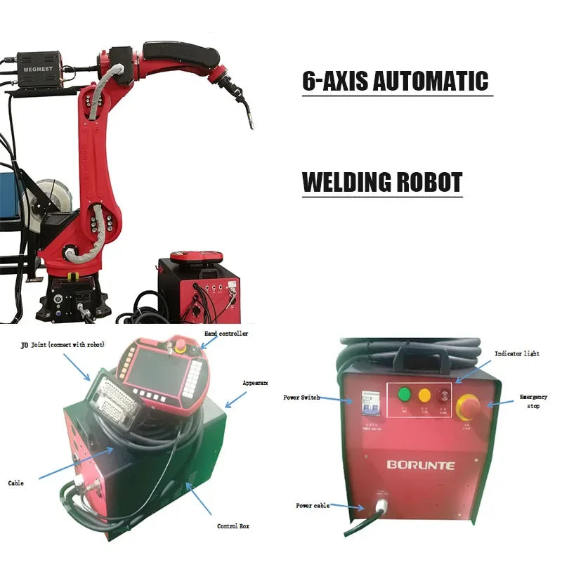 Maxwave Automated 6 Axis Articulated Industrial Robot Arm - For Welding/Cutting/Painting/Loading and unloading Application