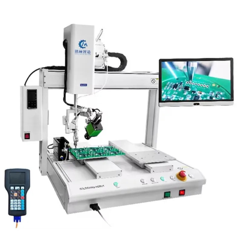 Automatic 4-Axis Solder Robot, PCB LED Desktop Welding Soldering Machine With Vision Function