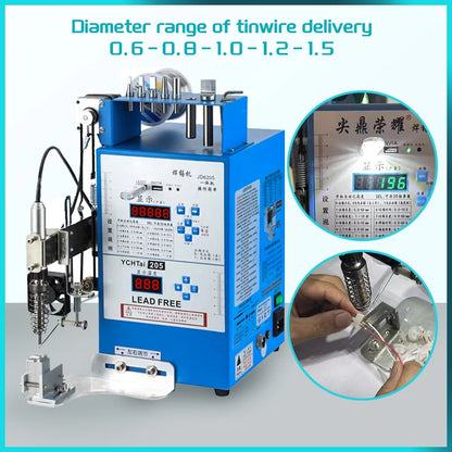 MultiFunction Semi-Automatic Soldering Machine with Foot Switch Light Belt Motor USB2 Wire Soldering Tool Point Soldering Device