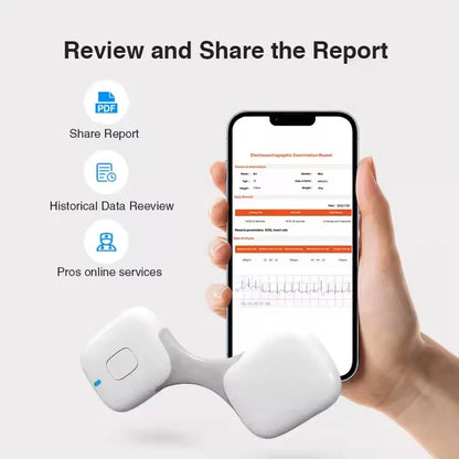 Mobile electrocardiograph 24 Hours Heart Rate Wearable wireless cardiac EKG Monitors Personal ECG Recorder Portable ECG Machine