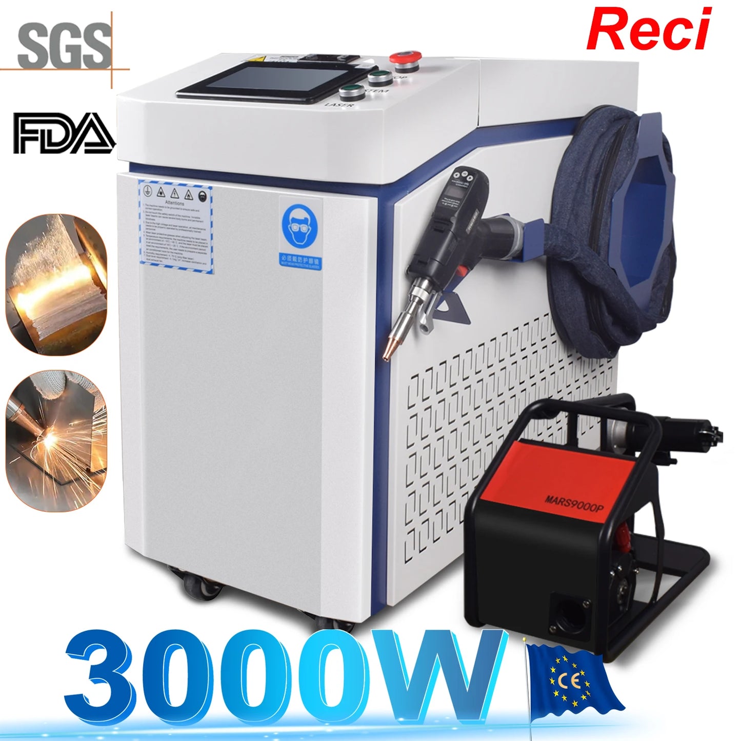 3000W 4 IN 1 Fiber Laser Welding Cutting Cleaning Soldering Machine 2000W 1500W Reci Handheld Fiber Laser Welder for All Metal