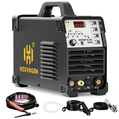 HITBOX HBT250P AC/DC Aluminium Tig Welding Machine IGBT Inverter 2T/4T HF TIG/MMA ARC Stick Argon Precise Digital Pulse Welder