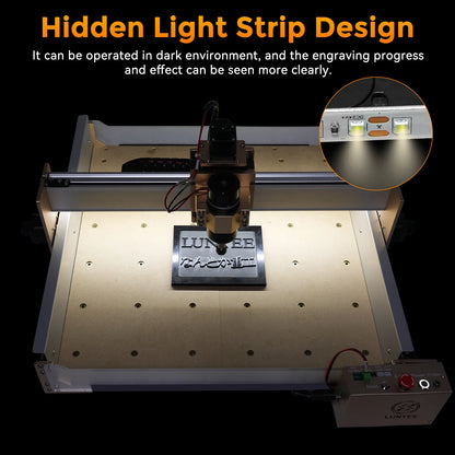 LUNYEE Router CNC Machine 4040 PRO for Woodworking Metal Acrylic Cutting Milling GRBL Control Lead Screw Driven 3Axis