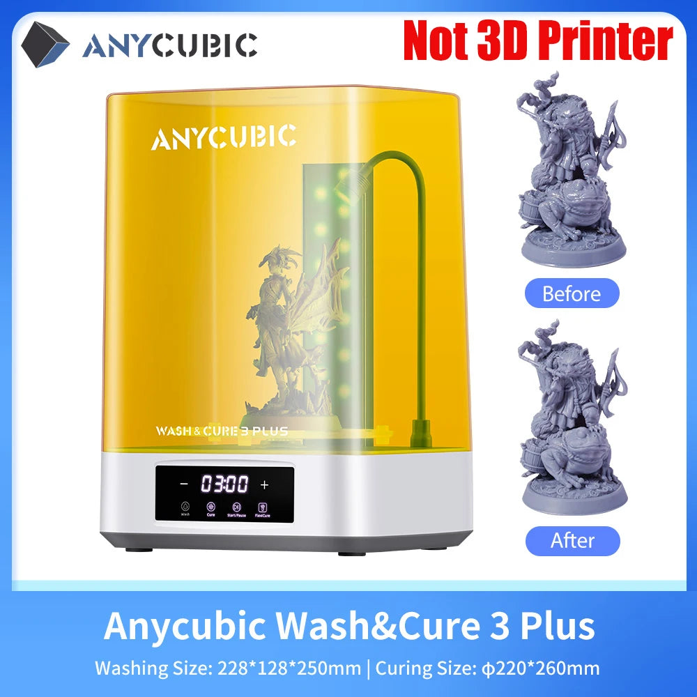 ANYCUBIC DLP SLA LCD 3D Printer High Speed 3D Resin Printer Photon Mono 4, M5s Pro, M7 Pro, M7, D2&Wash Cure Machine