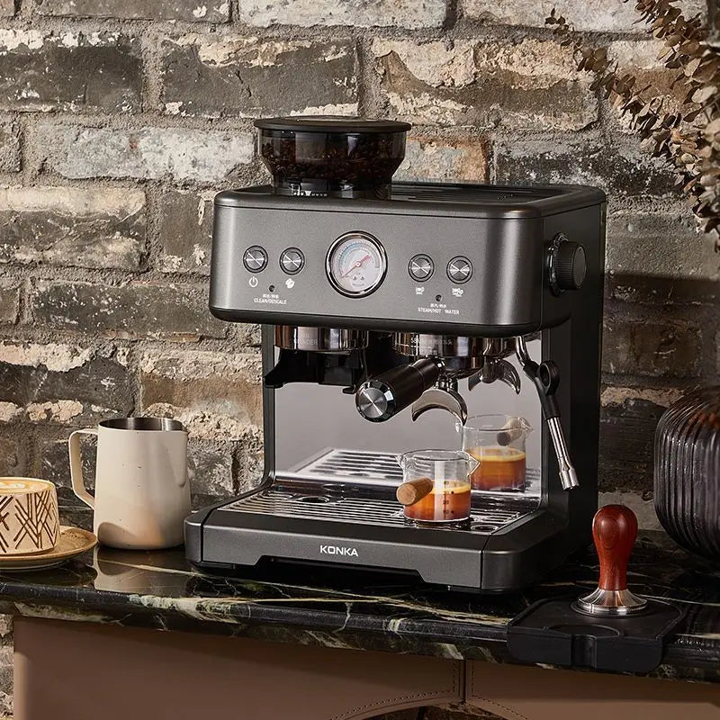 Home coffee machine high pressure extraction integrated Italian espresso commercial American freshly ground multifunctional