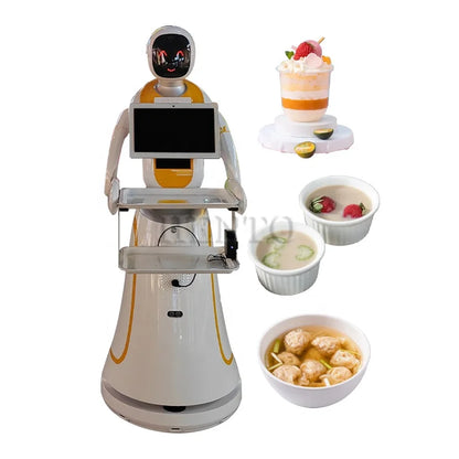Long Service Life Robot Hotel Delivery / Humanoid Robot for Restaurant / Robot Service