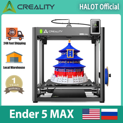 Creality Ender 5 Max 3D Printer 700mm/s Max Printing Speed Large Build Volume 40 *40 *40 Auto Leveling Linear Rail Dual Z Axis