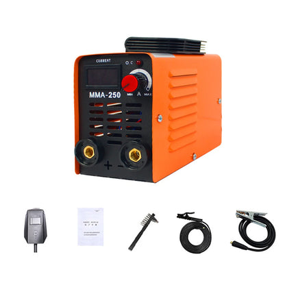 MMA-250 Portable Welding Machine Inverter Arc Electric Welder Current Adjustable Compact Welding Machine With Tools Storage Box