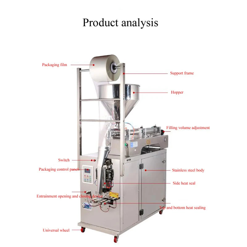 PBOBP Shampoo Paste Sauce Automatic Honey Packing Machine Vertical Automatic Paste Packaging Machine Paste Packaging Machine
