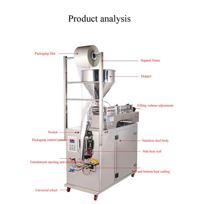PBOBP Shampoo Paste Sauce Automatic Honey Packing Machine Vertical Automatic Paste Packaging Machine Paste Packaging Machine