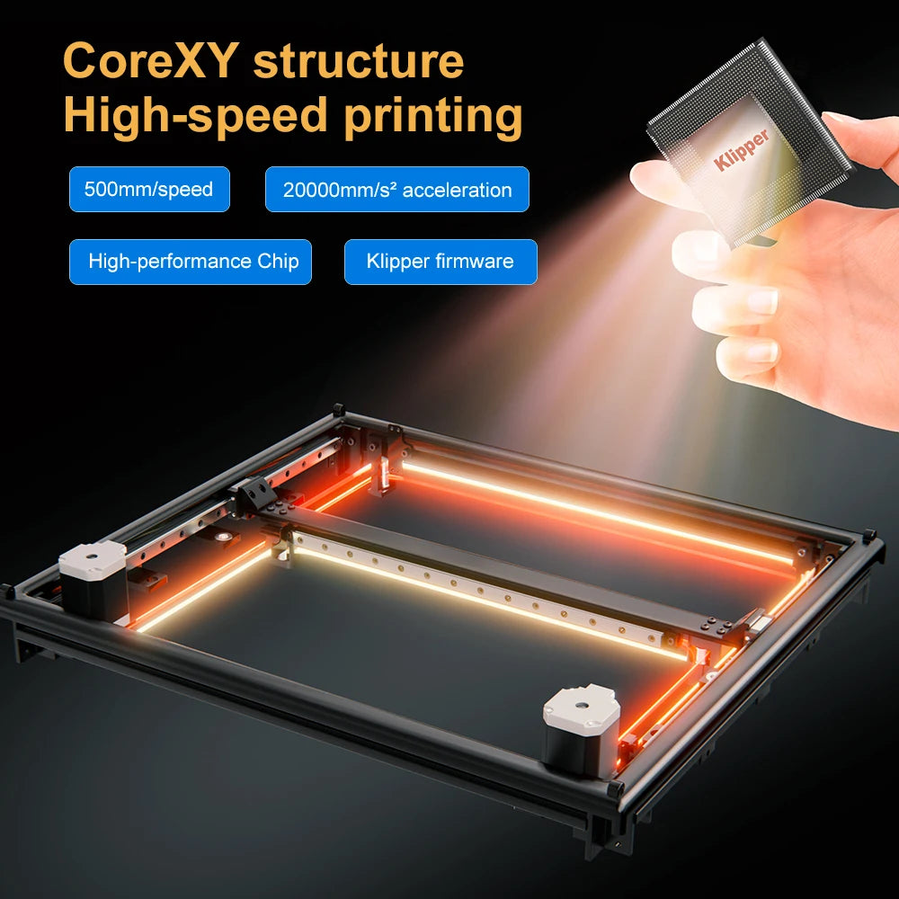 FLYINGBEAR Reborn 3 3D Printer with Auto Leveling Max 500mm/s High Speed Printing Size 300*300*350mm CoreXY All-aluminum Machine