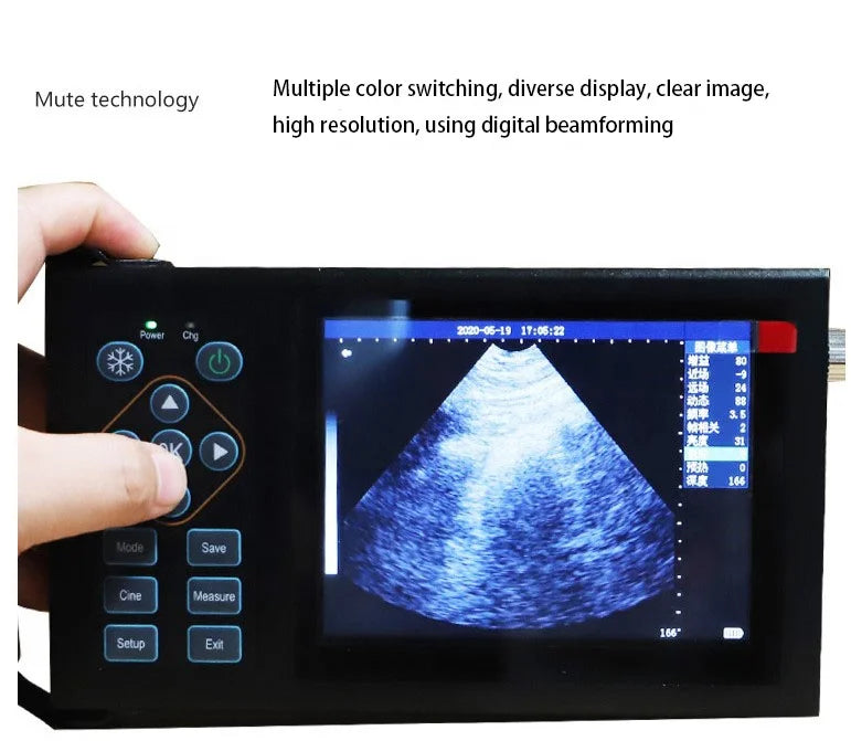 Portable Ultrasound Veterinary M10 Handheld Laptop Test Uterine Disease Pregnancy Scanner Ge Machine