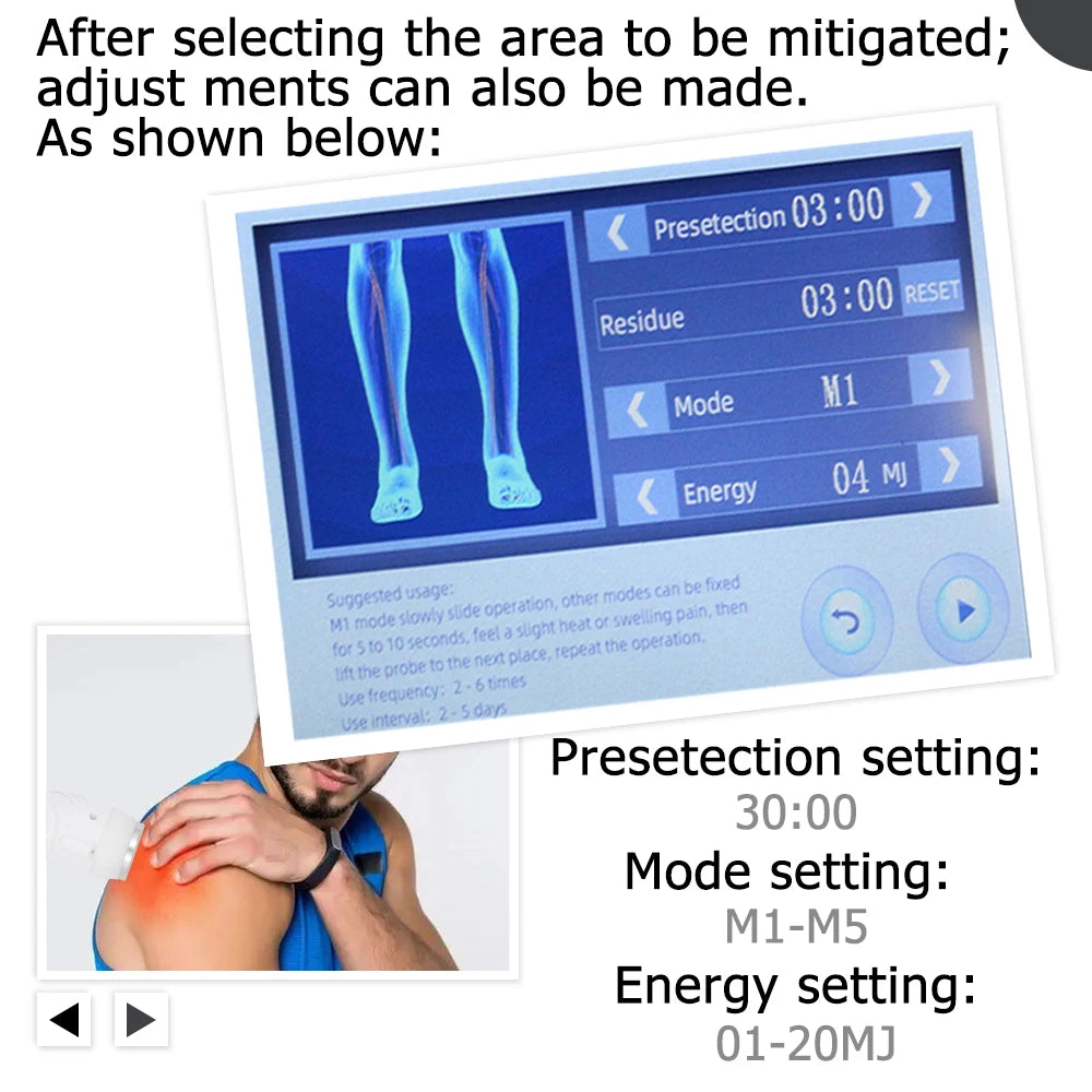 Physiotherapy Therapeutic Ultrasound Massager 1Mhz Body Muscle Pain Relief Ultrasonic Therapy Machine Portable Body Massage New