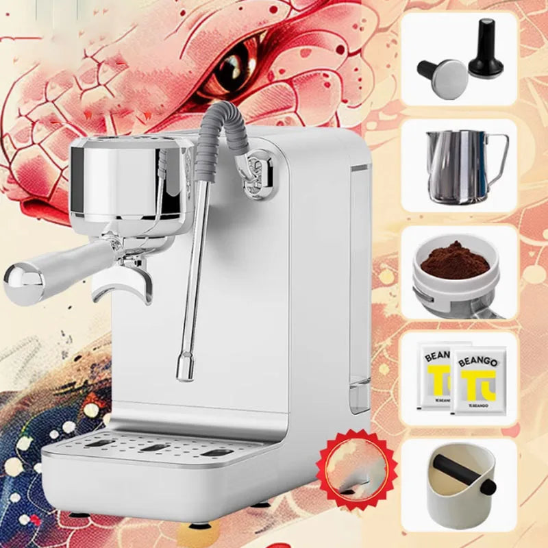 Original New Italian Semi-Automatic Espresso Coffee Maker Commercial Grade Machine for Office Home Cafe and Car for Hotels