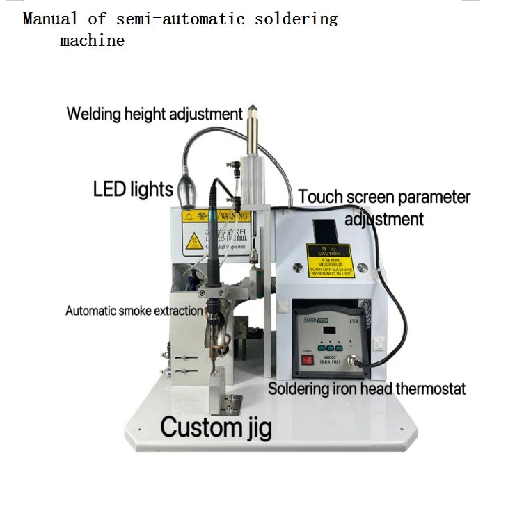 USB Data Cable Making Charging Solder AC DC Cable Welding Robot Soldering Machine Semi Automatic Wire Soldering Stations