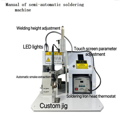 USB Data Cable Making Charging Solder AC DC Cable Welding Robot Soldering Machine Semi Automatic Wire Soldering Stations