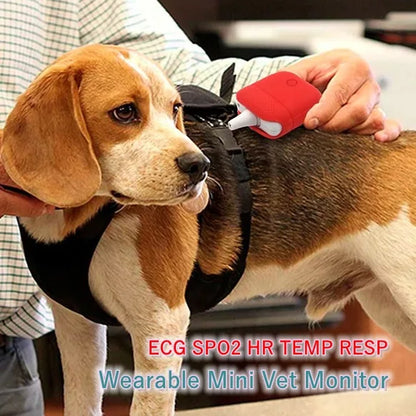 Veterinary Mini Monitor ECG Pulse Oximeter Tempreture Resperation Portable Pet Dog Spo2 Pr Heart Rate Ecg Temp Monitor